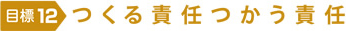 目標12　つくる責任つかう責任